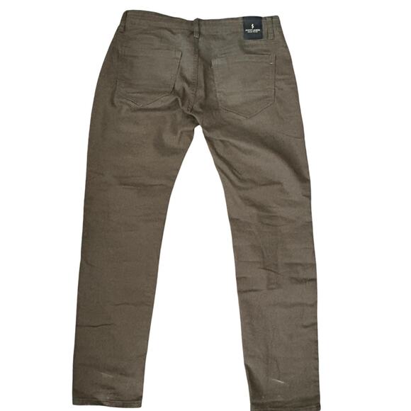 Scott James Olive Slim Fit Pants W34 L30 Stretch Chino Trousers - Picture 1 of 6